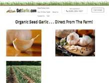 Tablet Screenshot of getgarlic.com